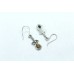 Earrings Silver 925 Sterling Dangle Drop Women Amber Stone Handmade Gift B665